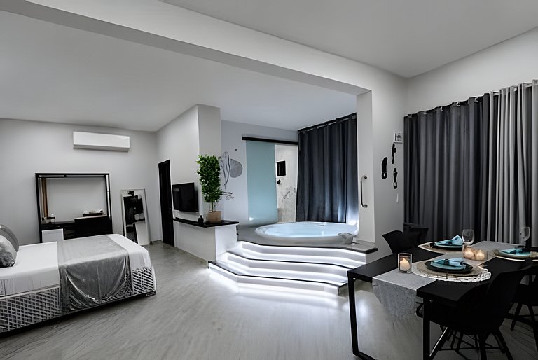 Loft Impecável com Hidro e Churrasqueira 3min Mar
