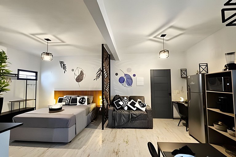 Loft Impecável com Hidro e Churrasqueira 3min Mar