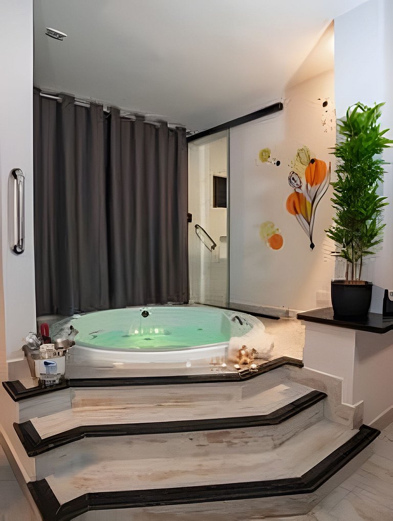 Loft Impecável com Hidro e Churrasqueira 3min Mar
