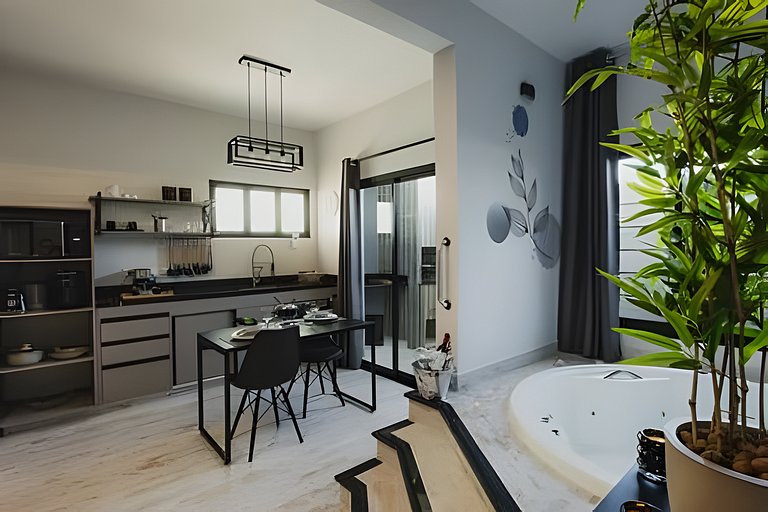 Loft Impecável com Hidro e Churrasqueira 3min Mar