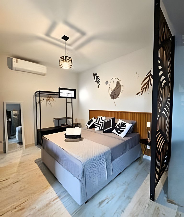 Loft Impecável com Hidro e Churrasqueira 3min Mar