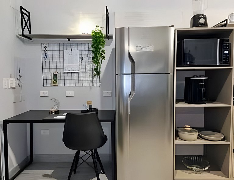 Loft Impecável com Hidro e Churrasqueira 3min Mar