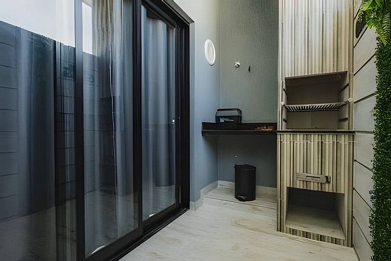 Loft Impecável com Hidro e Churrasqueira 3min Mar