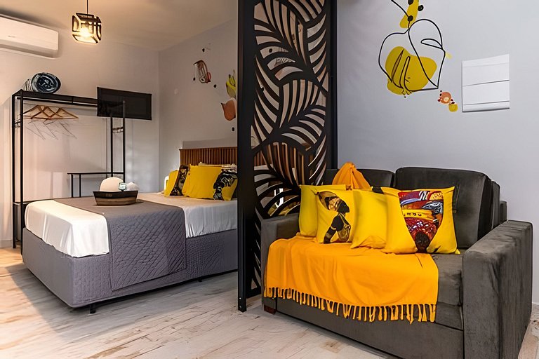 Loft Inesquecível Hidro Privativa a Passos do Mar