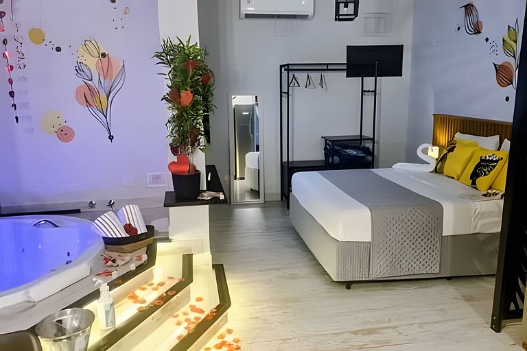 Loft Aconchegante Hidro e Churrasqueira 150m Mar