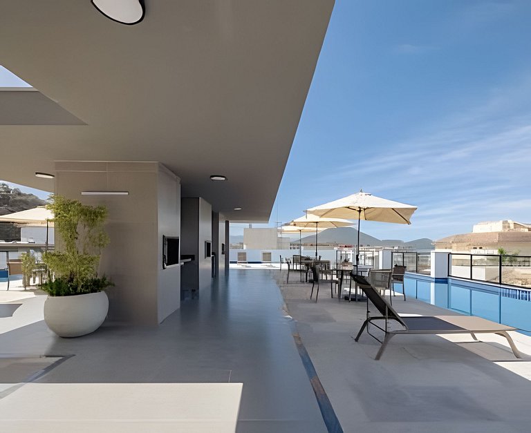 Studio moderno a 2 quadras da Praia Grande