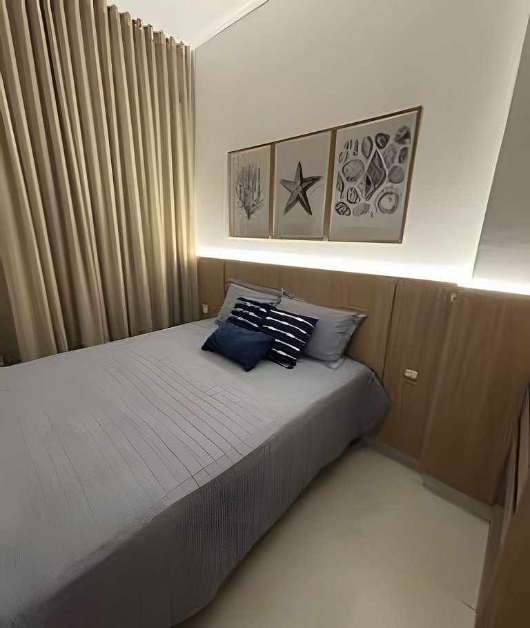 Studio moderno a 2 quadras da Praia Grande