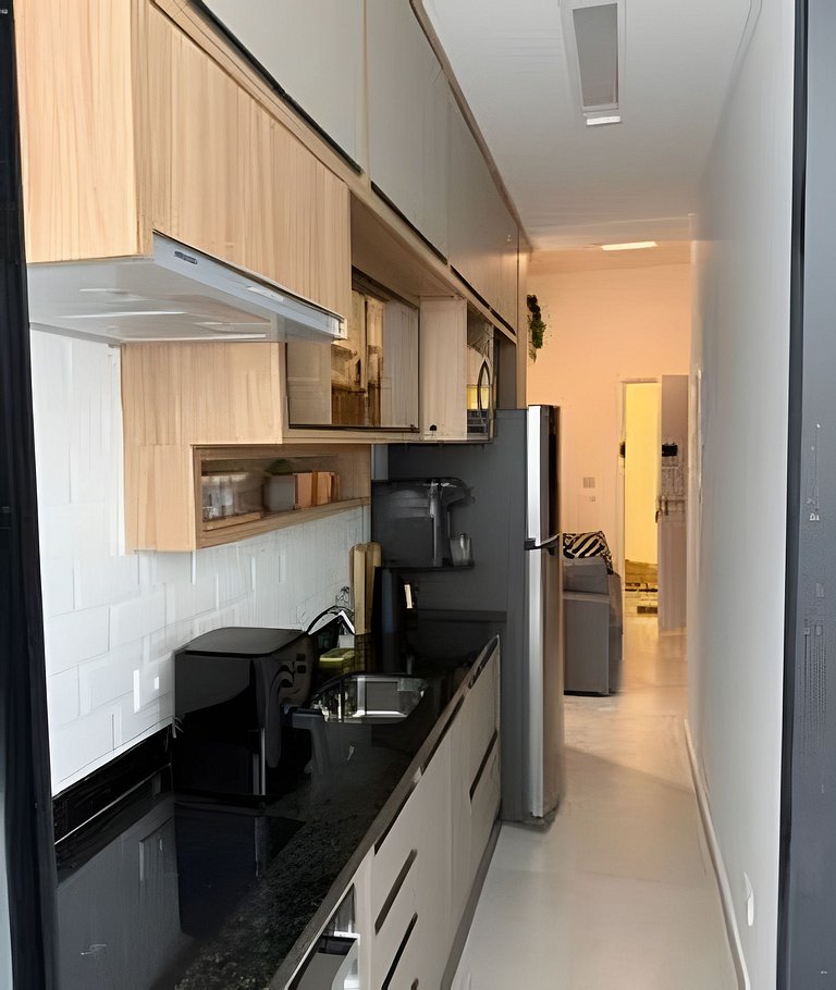 Studio moderno a 2 quadras da Praia Grande