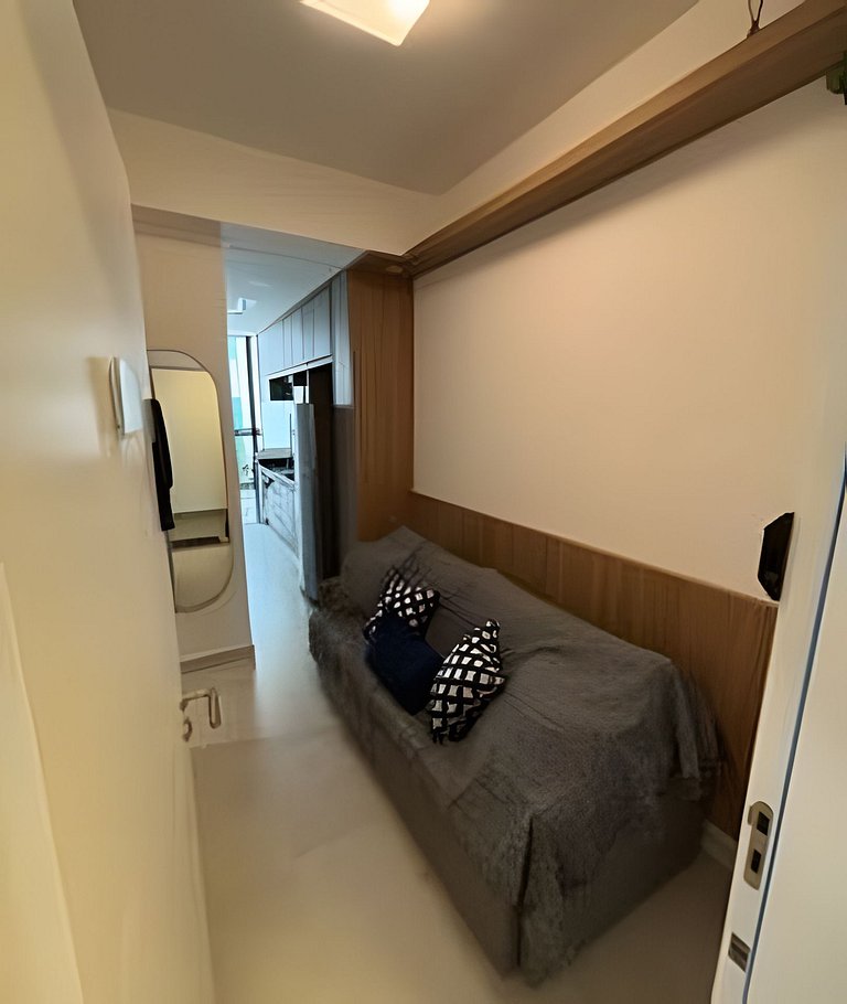 Studio moderno a 2 quadras da Praia Grande